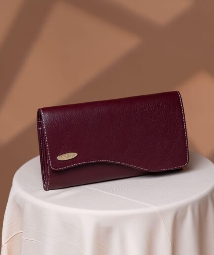 Pochette Mossan en cuir grainé, collection NDANANE – Soxnasi maroquinerie Dakar