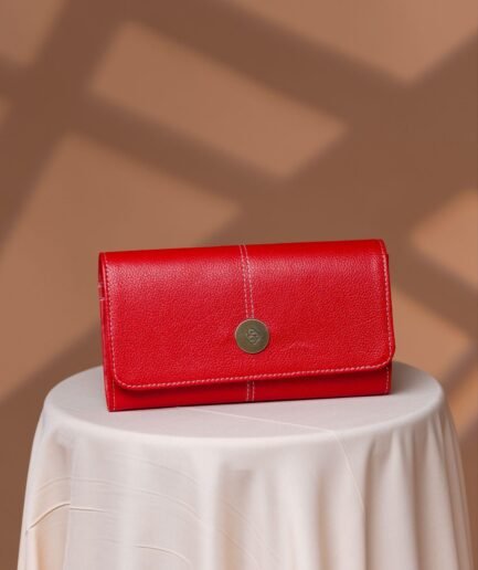 Pochette SOXNA en cuir grainé, collection NDANANE – Soxnasi maroquinerie Dakar